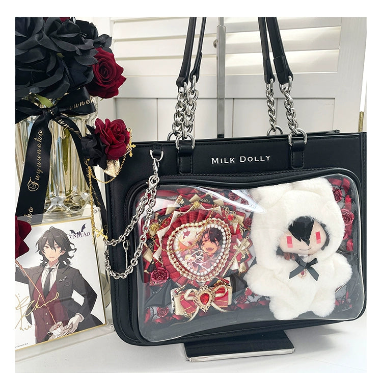 Large Capacity Ita Bag, Checkered Background 43233:779441