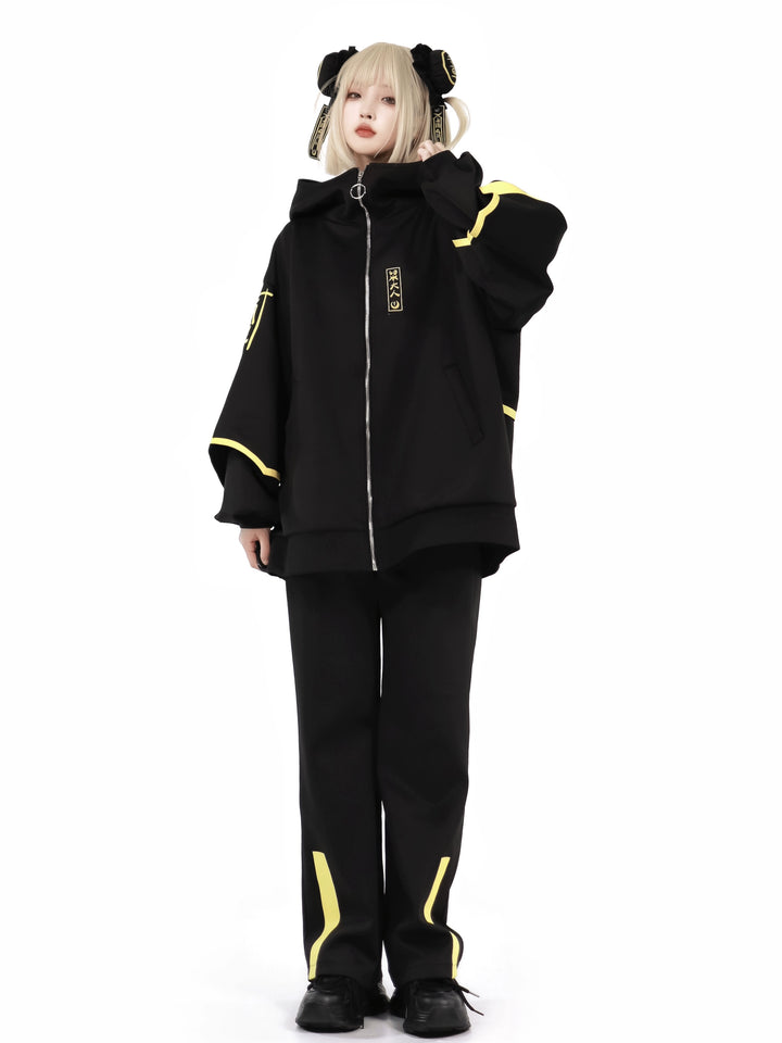 Phosphorescent Jirai Kei Sports Jacket With Shorts/Pants 29698:358482