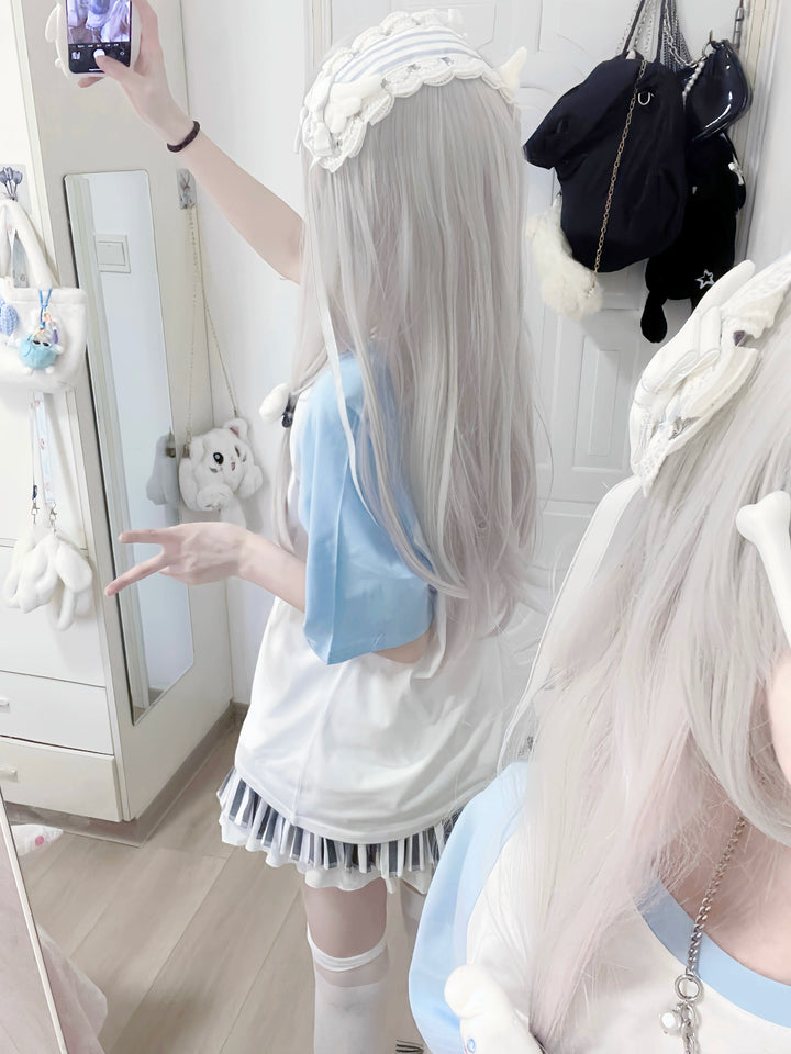Tenshi Kaiwai Shirt Short-sleeved shirt Subculture Anime Top 37610:614212