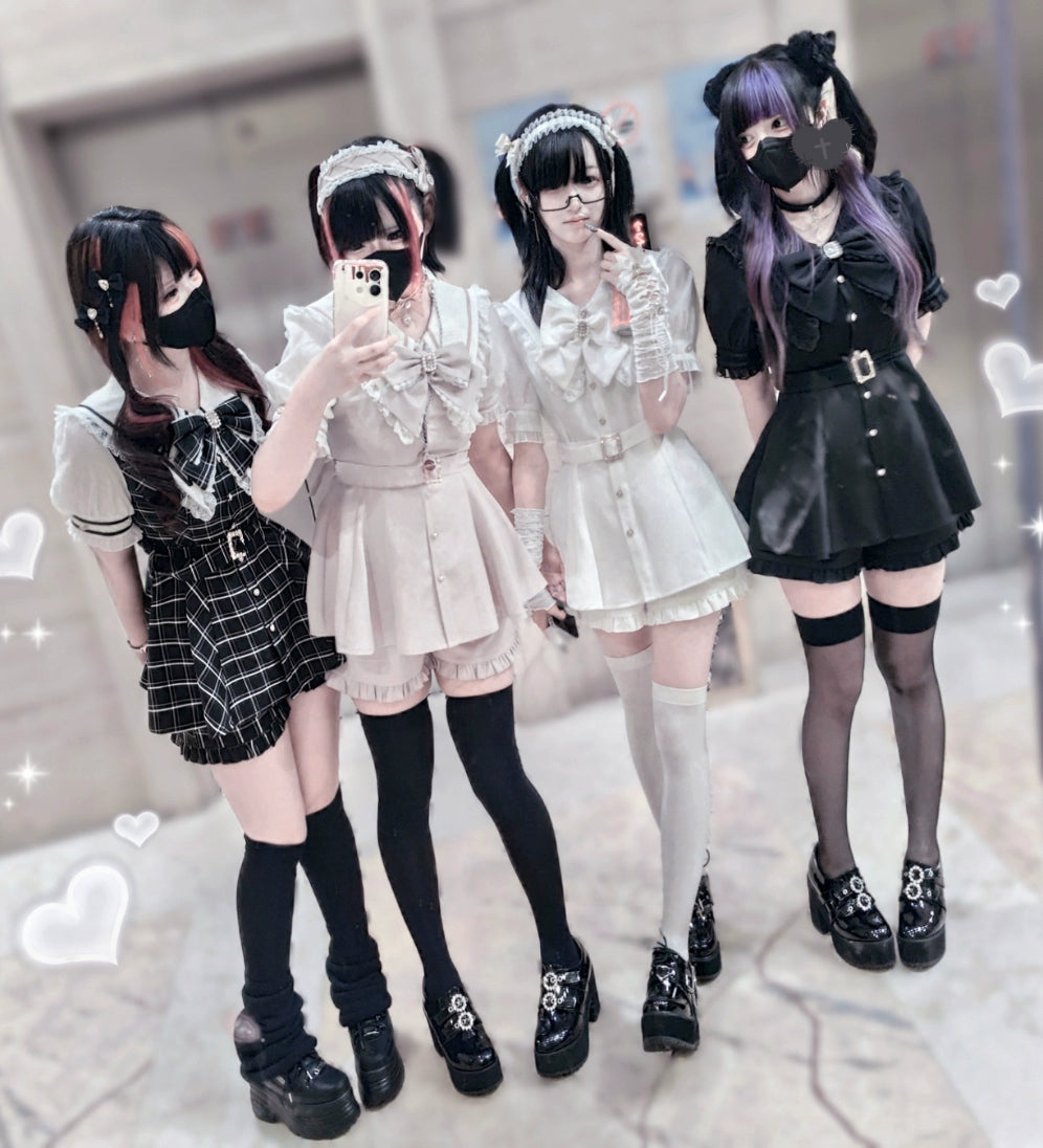 Jirai Kei Dress And Shorts Waist-cinching Set Up 37548:563494