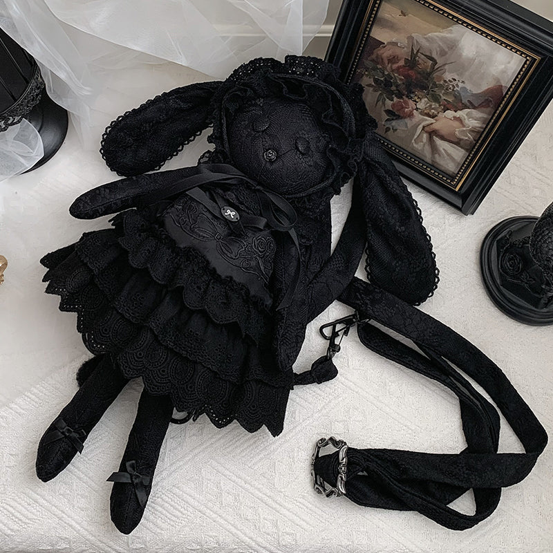 Ruffle Jirai Kei Dress | Shorts | Plush Doll Bag Each Sold Separately 42490:741958