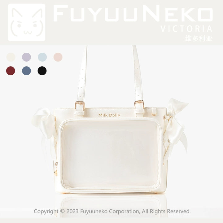Large Capacity Ita Bag With Window Front & Detachable Ribbon Bow 43229:772409