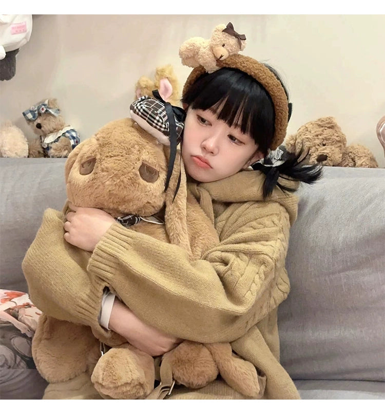 Kawaii Oversized Cardigan Sweater Coat Multicolor 22652:345536
