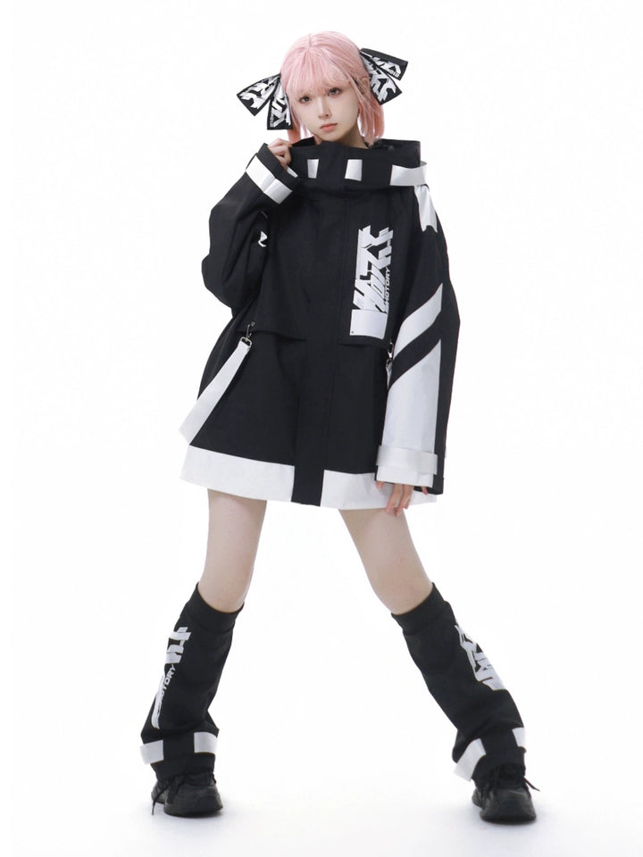 Tenshi Kaiwai Suit Hooded Windbreaker Shorts Set (L M XL) 40084:654410