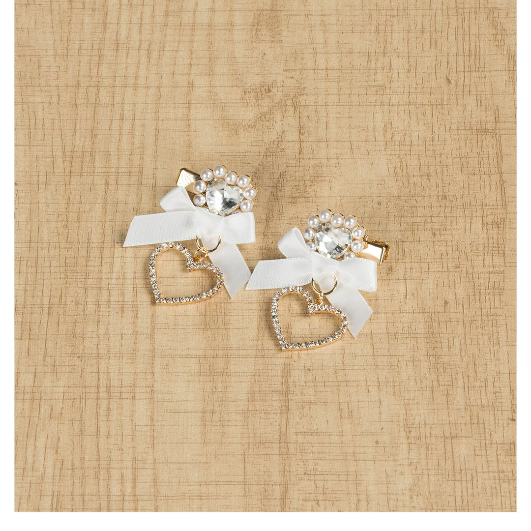 Jirai Kei Mini Hair Clips, Bow and Pompom Styles 44464:816483