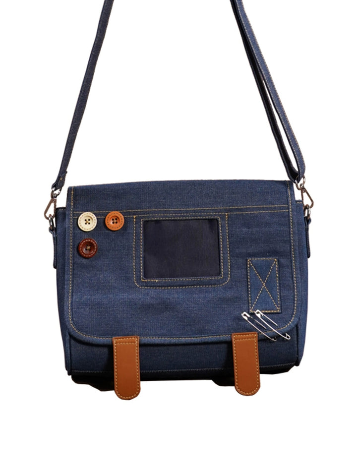 Kawaii Ita Bag Denim Crossbody Bag Large Capacity Handbag 37050:551704