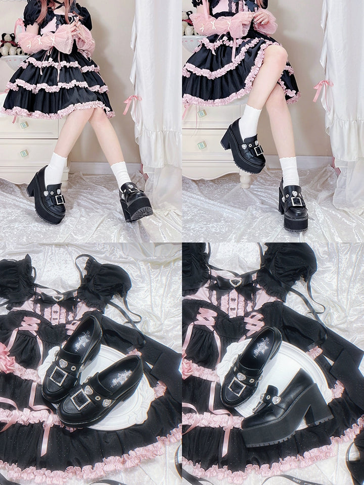 Jirai Kei Shoes Subculture Platform Shoes 35270:490574