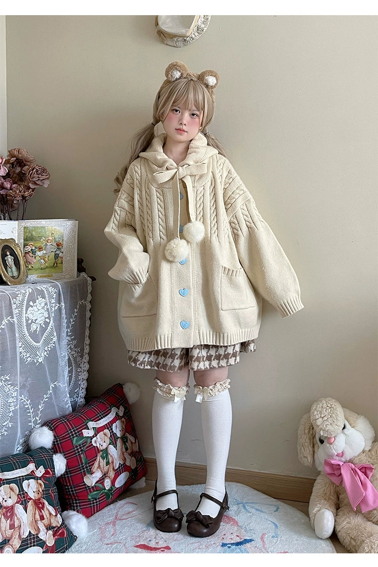 Kawaii Oversized Cardigan Sweater Coat Multicolor 22652:345592