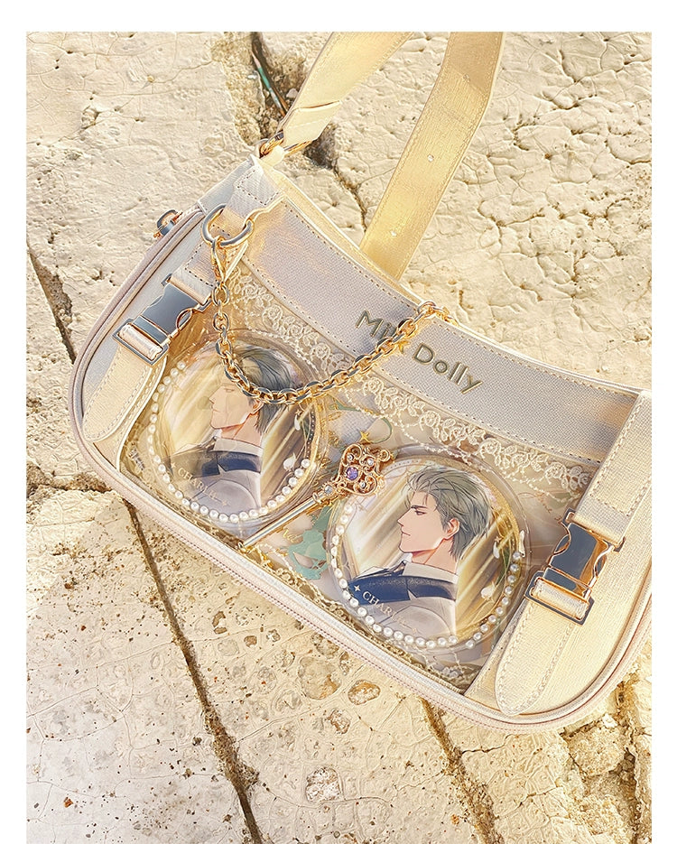 Y2K Style Ita Bag, Clear Window & Detachable Chain 43228:772300