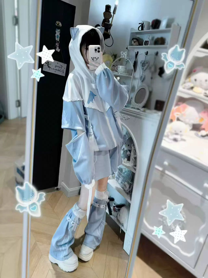 Tenshi Kaiwai Jacket and Shorts, Detachable Sleeves 44011:796994