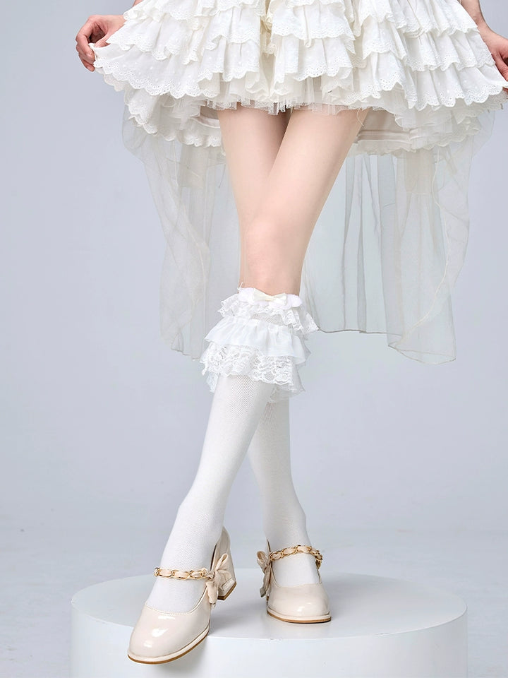 Lolita Calf Socks With Bows And Wings 36532:535998