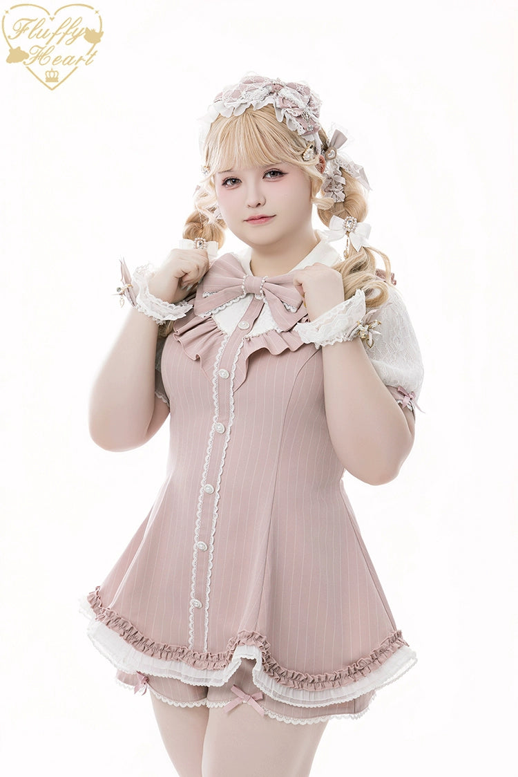 Lace-Sleeved Ryousangata Set Up, Large Bow Brooch 43448:776990
