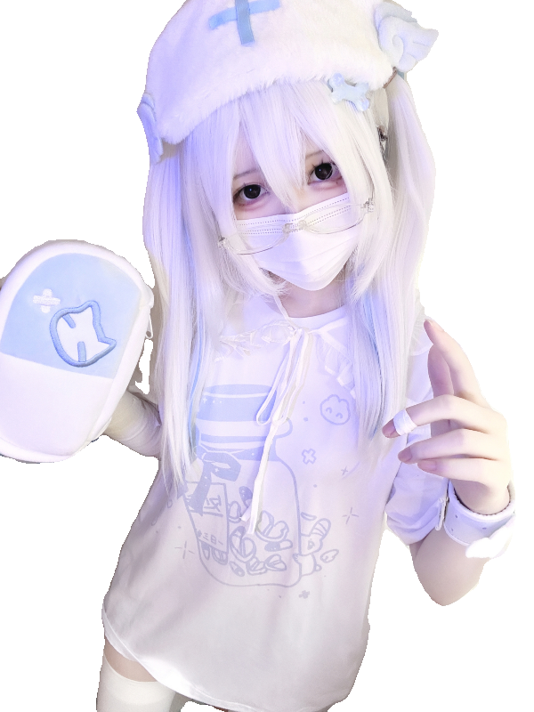 Jirai Kei T-shirt Tenshi Kawaii Short Sleeve T-shirt 35734:503146