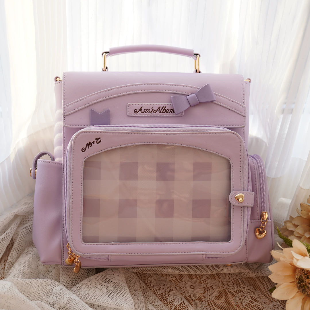 Kawaii Ita Bag with Crossbody Strap, Clear Window (Purple) 45414:846769