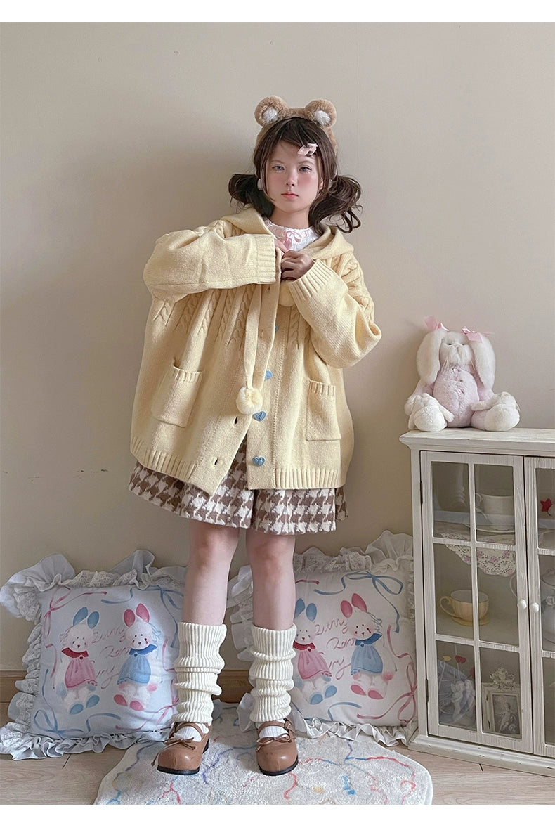 Kawaii Oversized Cardigan Sweater Coat Multicolor 22652:345570