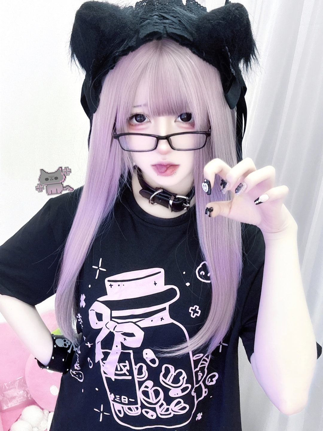 Jirai Kei T-shirt Tenshi Kawaii Short Sleeve T-shirt 35734:503140