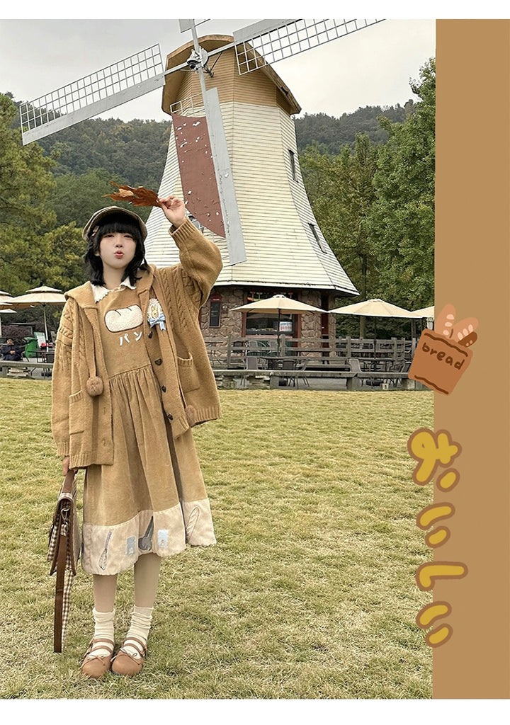 Kawaii Oversized Cardigan Sweater Coat Multicolor 22652:345662