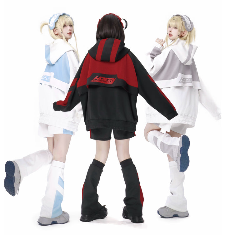 Tenshi Kaiwai Hooded Sportwear Coat Set 34494:466754