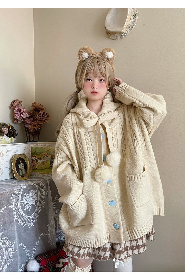 Kawaii Oversized Cardigan Sweater Coat Multicolor 22652:345714