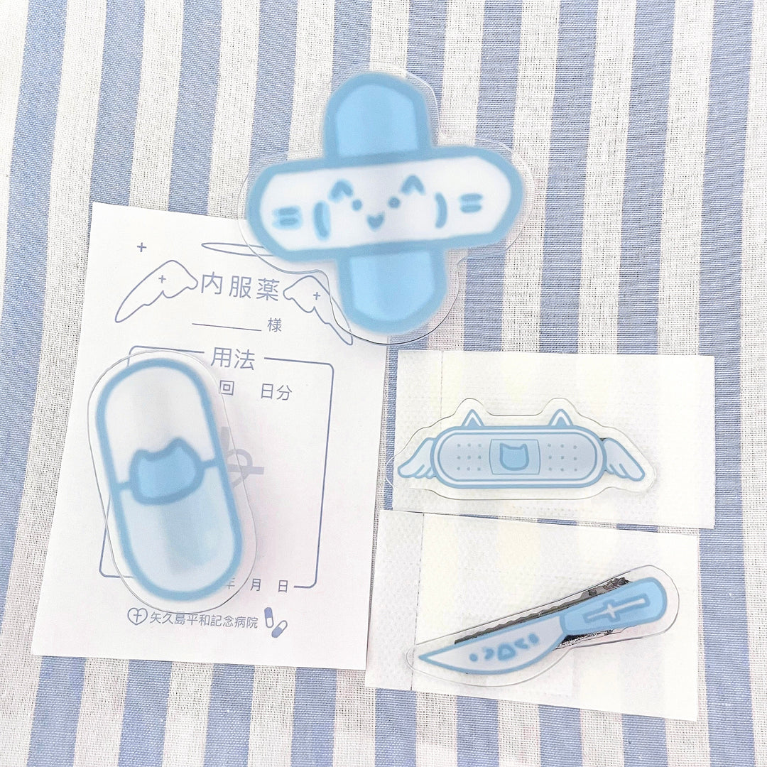 Tenshi Kaiwai Hair Clips Capsule Medical Hairpin Cat Headdress 42689:750855
