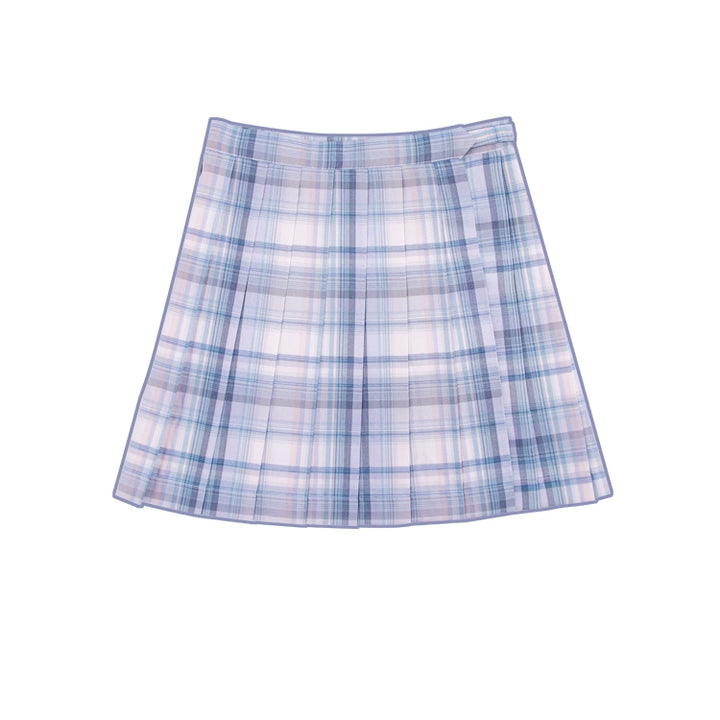 Mechanical Rabbit Print Shirt Purple Pleated Skirt (L M S XL) 39060:612020