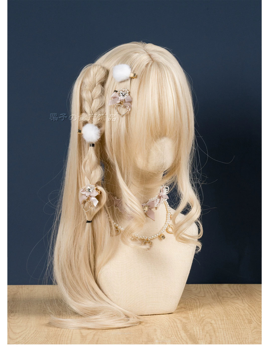 Jirai Kei Mini Hair Clips, Bow and Pompom Styles 44464:816495