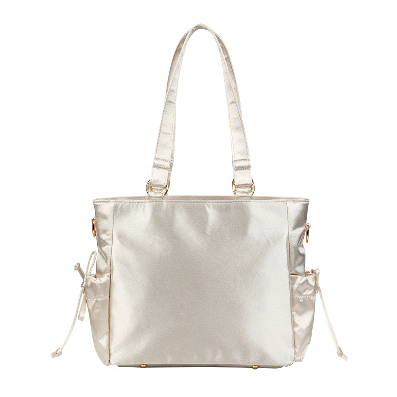 Large Capacity Ita Bag Satin Shoulder Bag Commute Tote Bag 41162:699762