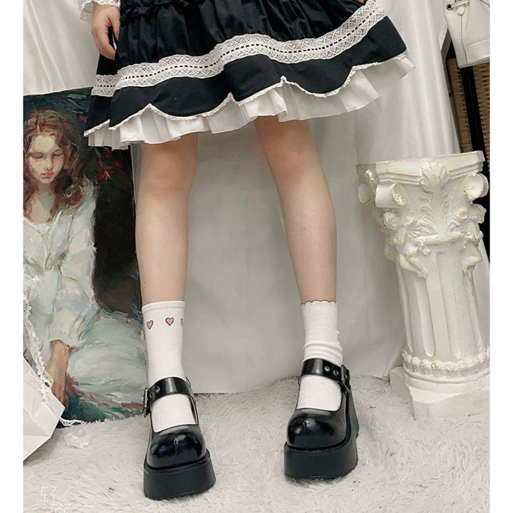 Lolita Shoes Round Toe Platform Shoes 21866:315080