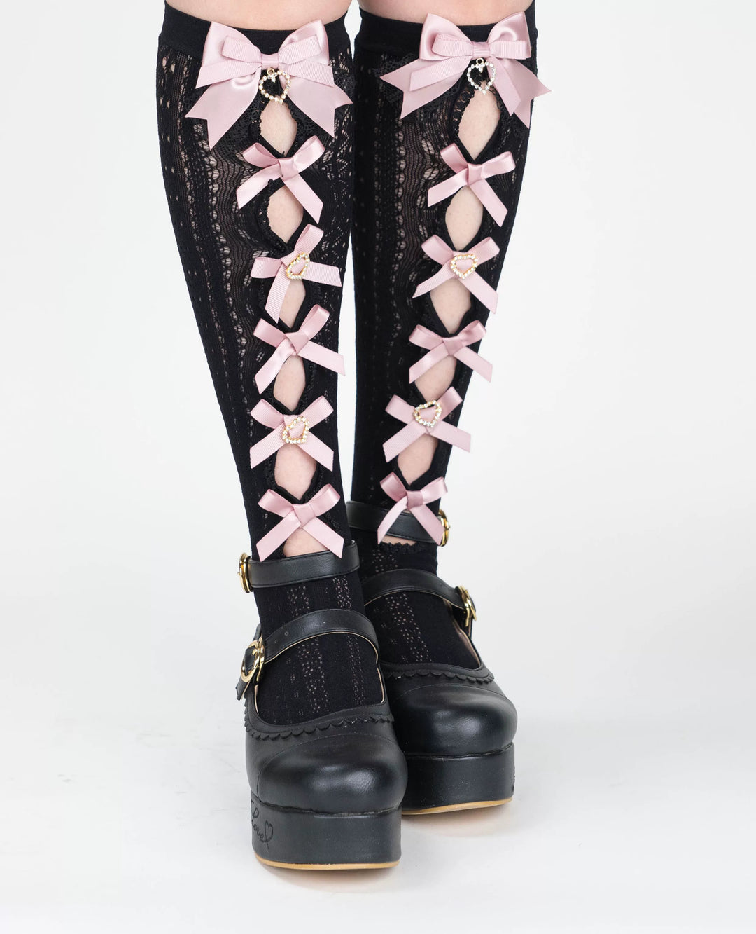Jirai Kei Socks Lace Bow Mid-calf And Knee Socks Multicolor 33812:446022 33812:446022