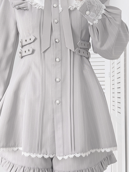 Jirai Kei Set Up, Adjustable Buckles, Elastic Waistband Shorts 44772:827891