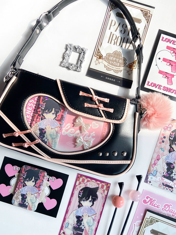 Chinese Style Ita Bag Knot Button Handbag Cross-body Bag 39542:627492