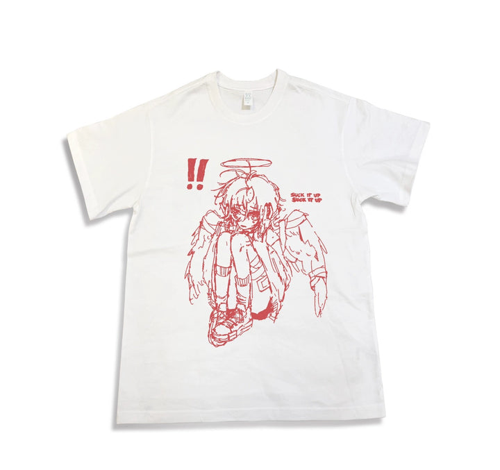 Tenshi Kaiwai T-Shirt, Crying Boy / Girl Print (2XL 3XL L M S XL) 29230:779360