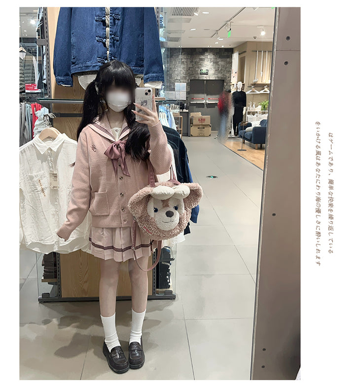 JK Uniform V-Neck Cardigan for Kansai-Collar Style Multicolor 42668:748728