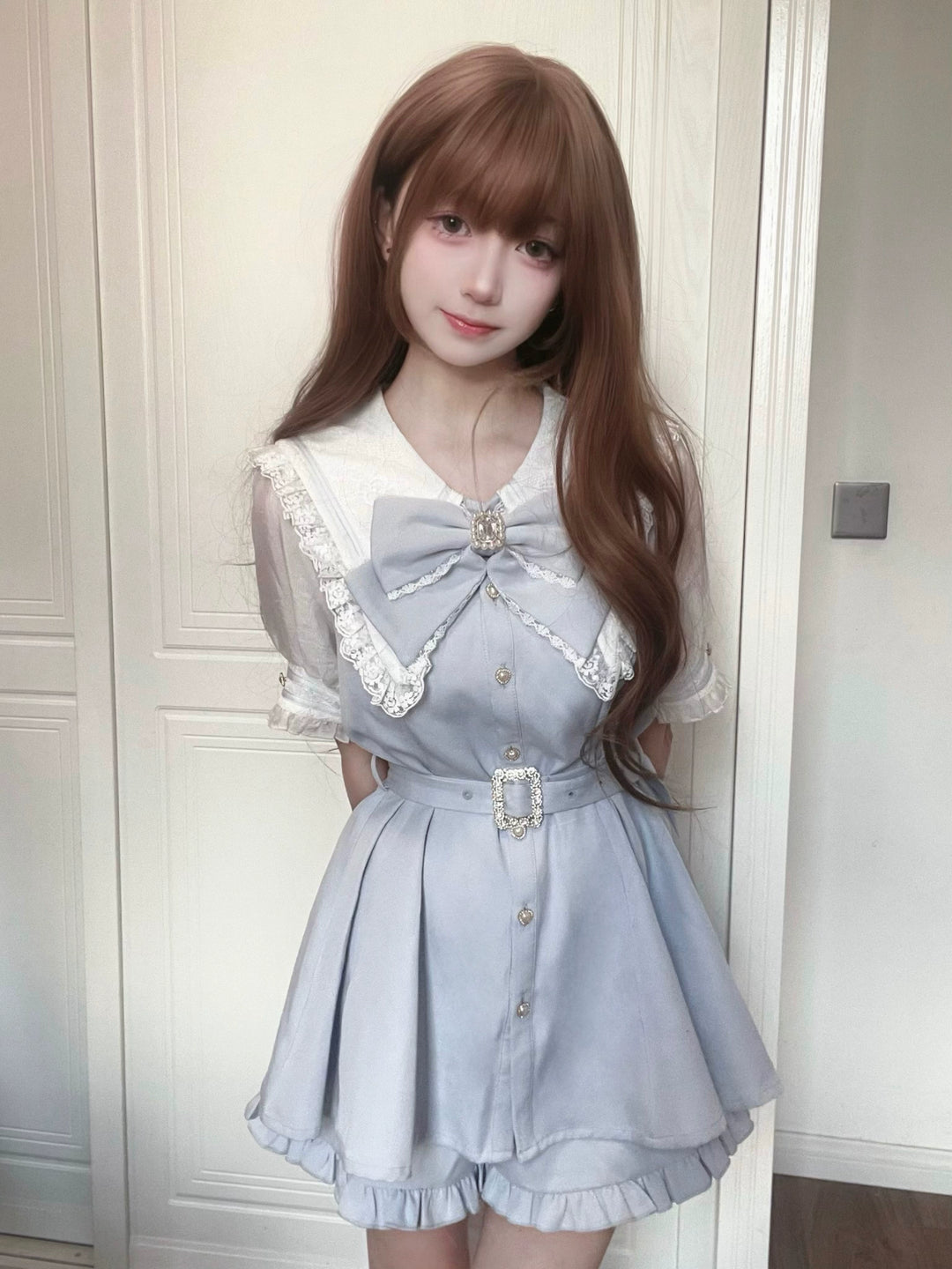 Jirai Kei Dress And Shorts Waist-cinching Set Up 37548:656448