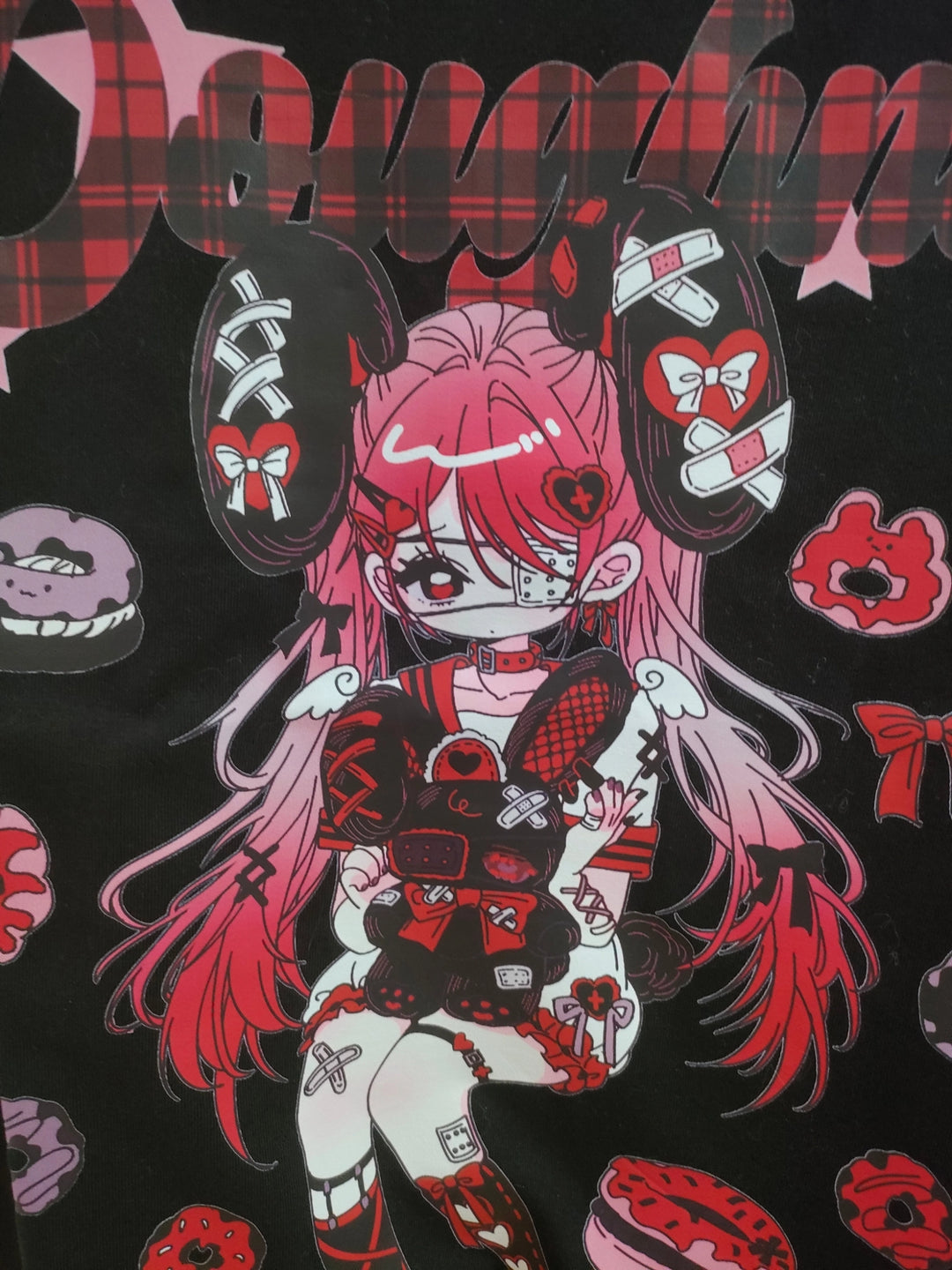 Jirai Kei T-shirt Punk Anime Print Shirt Sweet Cool Top 37574:574372