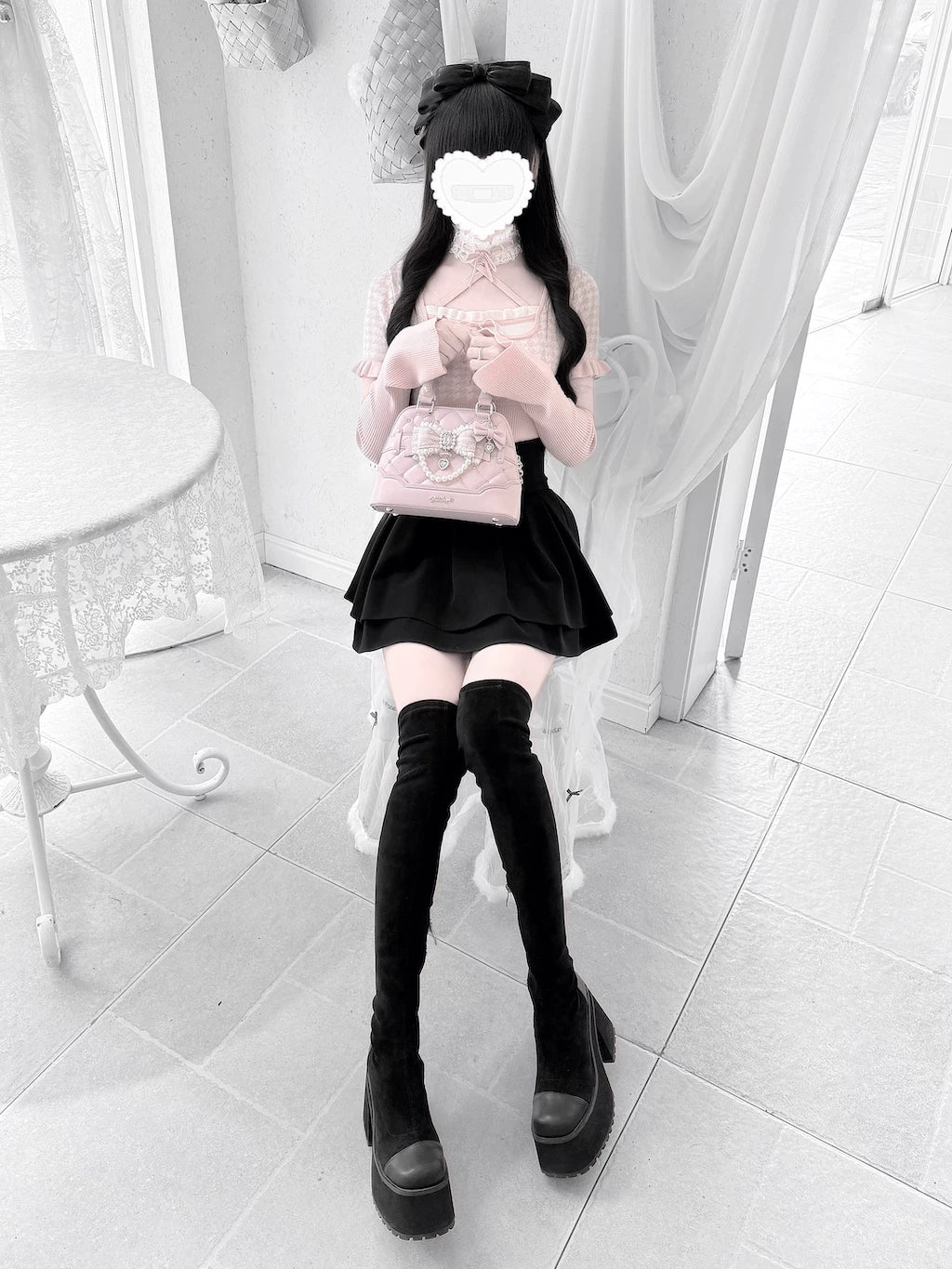 Shell-Shaped Ryousangata Hand Bag, Detachable Shoulder Strap 44773:823274
