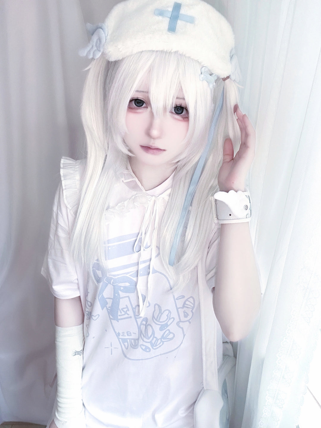 Jirai Kei T-shirt Tenshi Kawaii Short Sleeve T-shirt 35734:503136