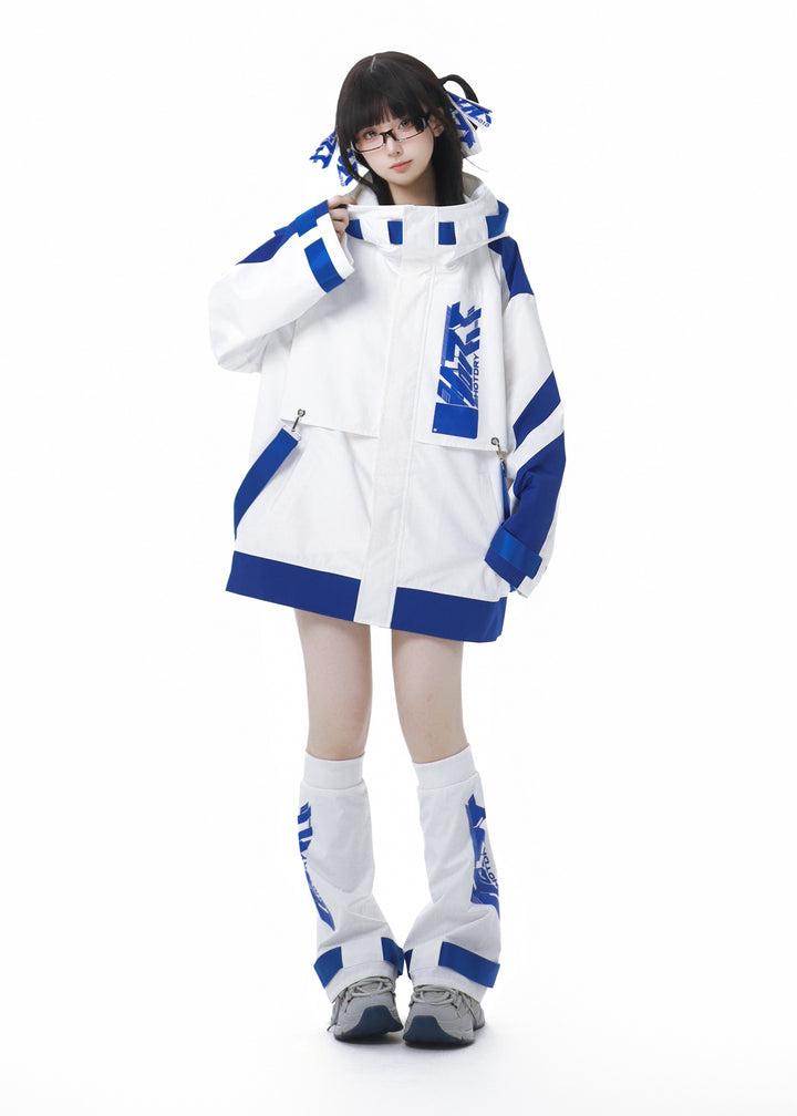 Tenshi Kaiwai Suit Hooded Windbreaker Shorts Set (L M XL) 40084:654400