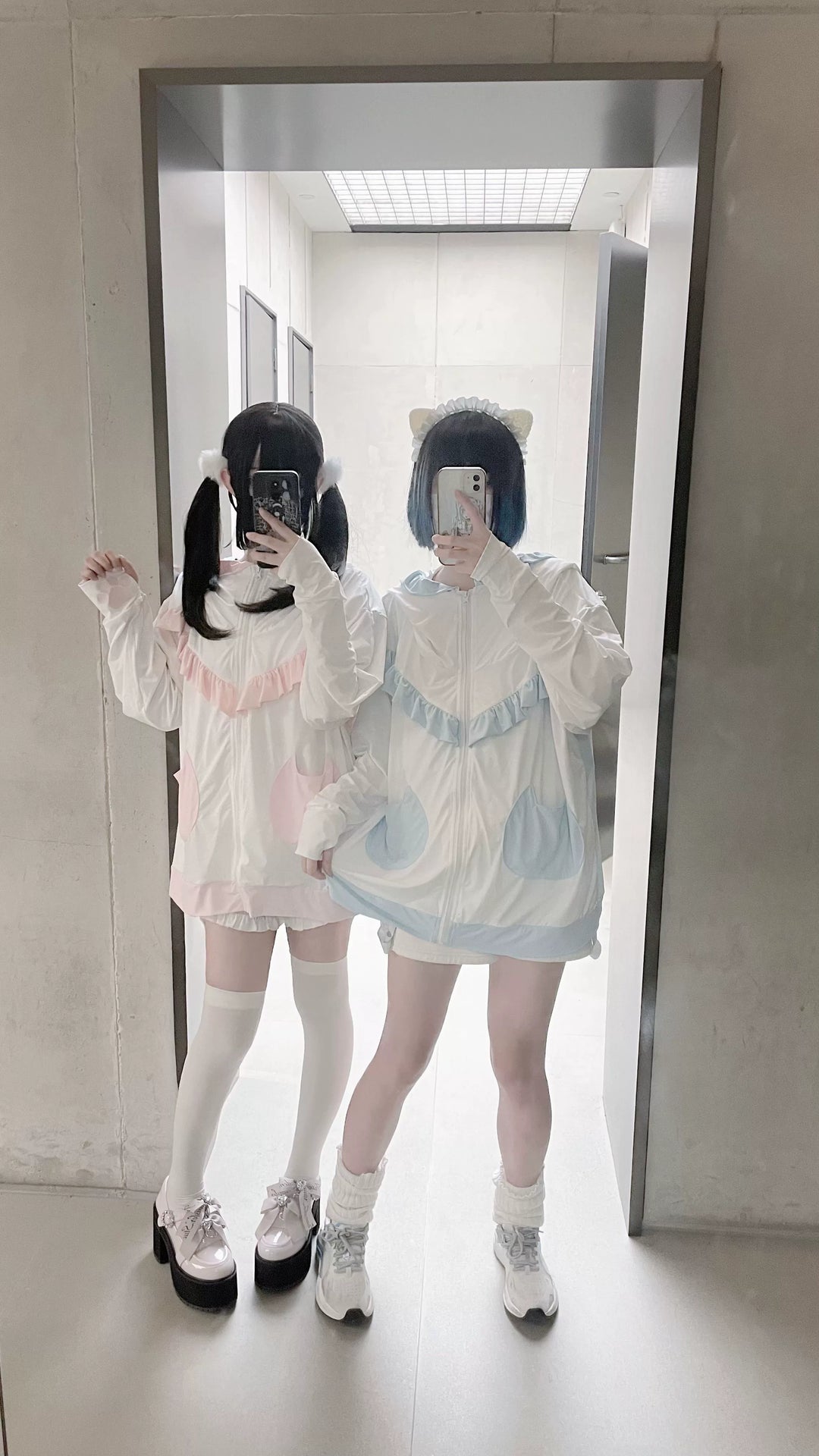 UPF50+ Tenshi Kaiwai Hooded Sunscreen Shirt With Cat Ear 37698:570762
