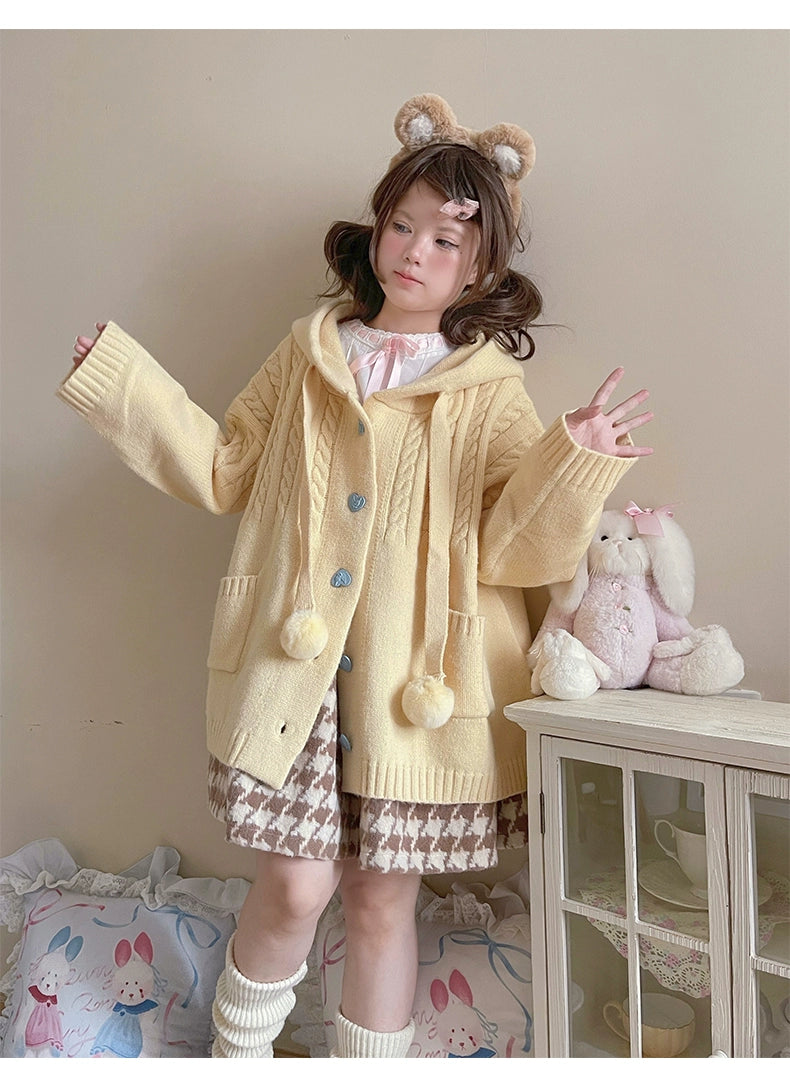 Kawaii Oversized Cardigan Sweater Coat Multicolor 22652:345774