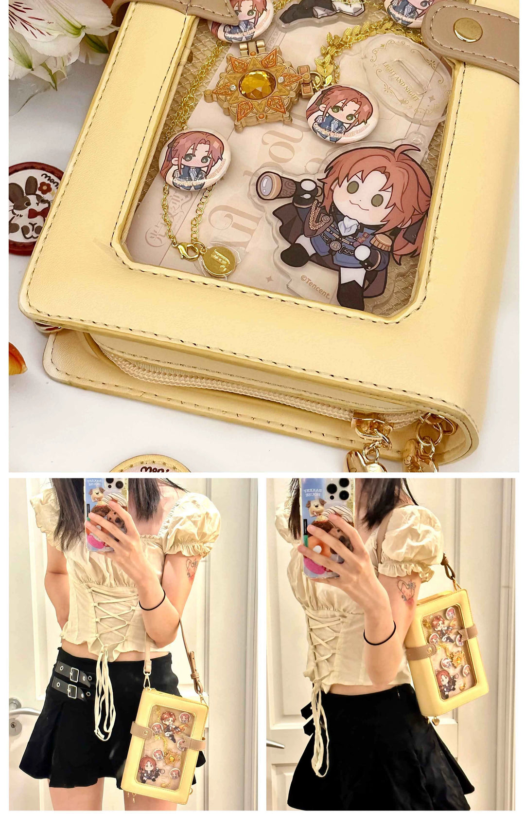 Kawaii Ita Bag Diary Card Bag Small Capacity Crossbody Bag 41816:714534