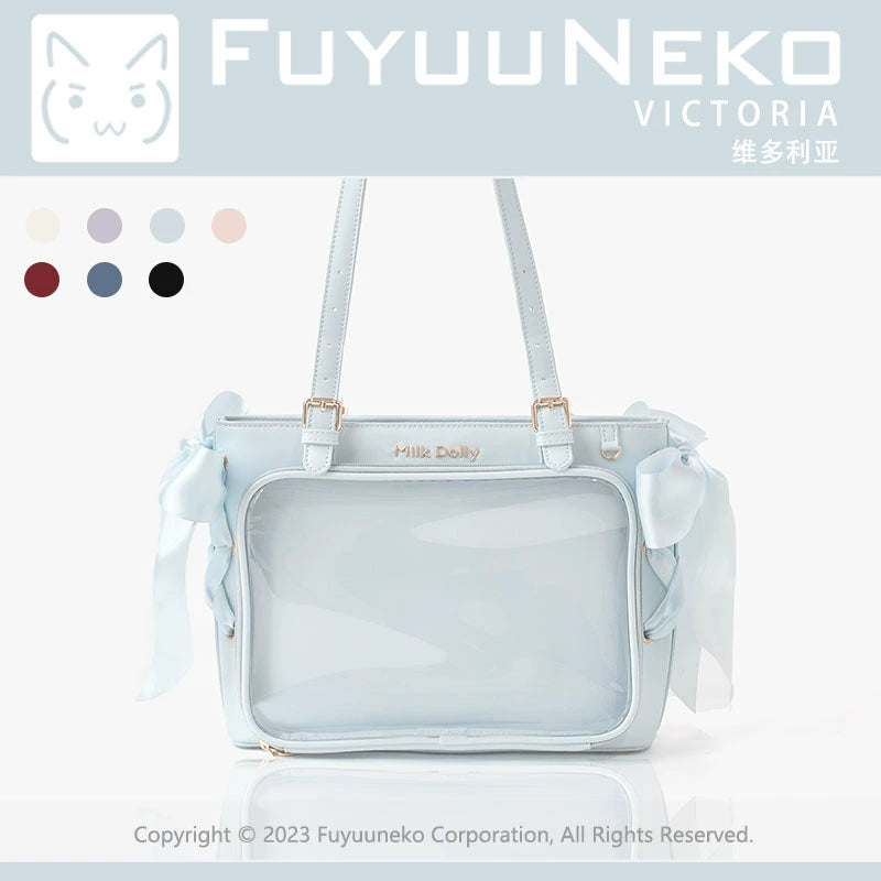 Large Capacity Ita Bag With Window Front & Detachable Ribbon Bow 43229:772411