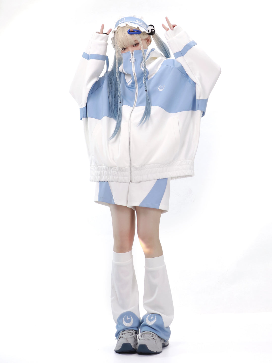Tenshi Kaiwai Coat Loose-fitting Sports Set (L M XL) 29162:357174