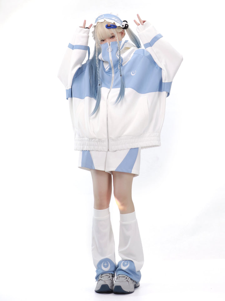 Tenshi Kaiwai Coat Loose-fitting Sports Set (L M XL) 29162:357174