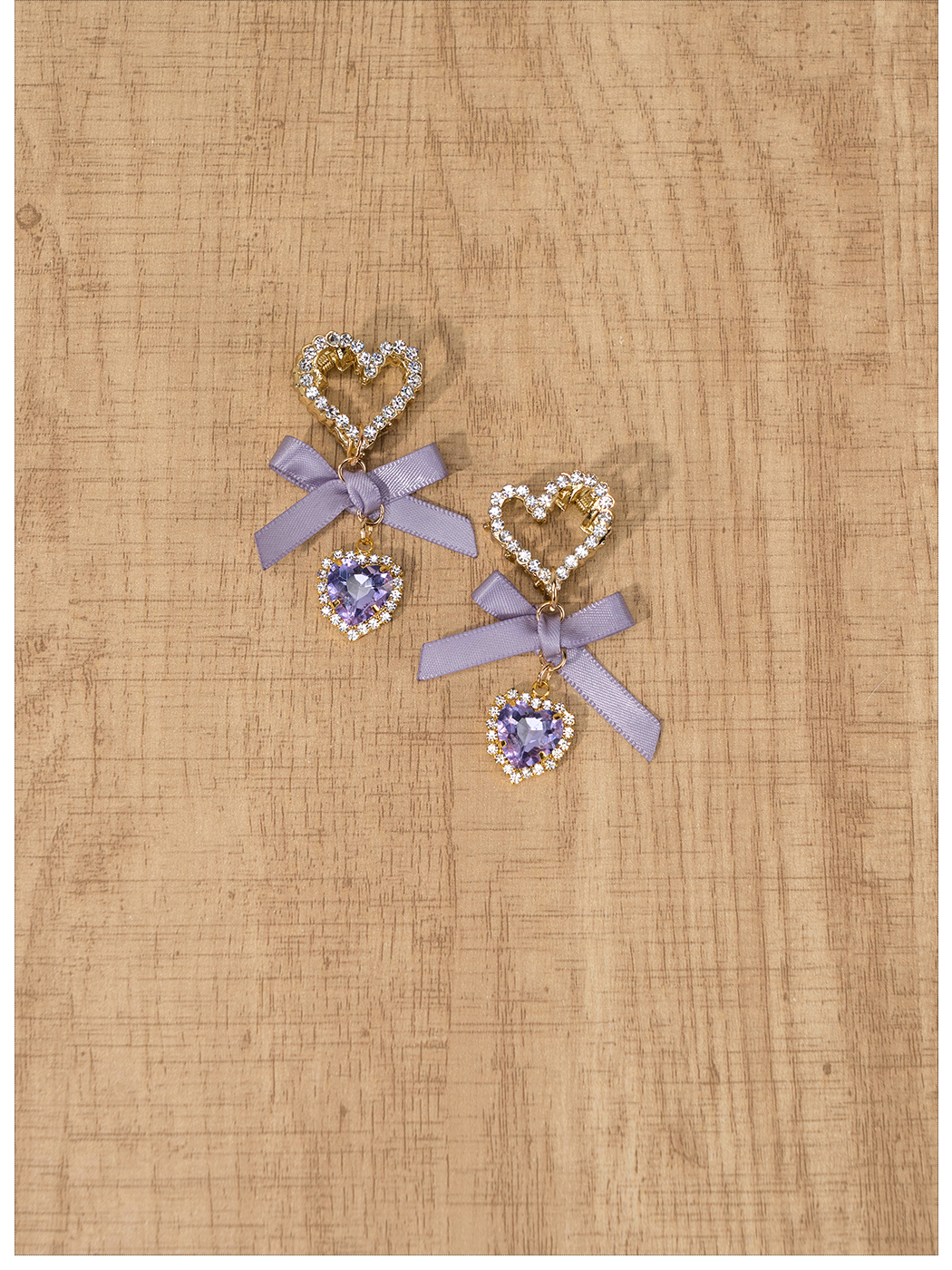 Jirai Kei Headdress Heart-shaped Rhinestone Hair Clip 35294:507912 35294:507912