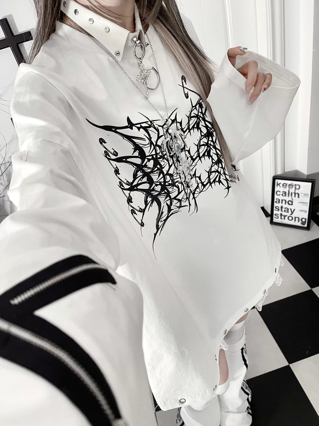 Subculture Long-Sleeved T-shirt, Tie-dye Style Available 44562:816043