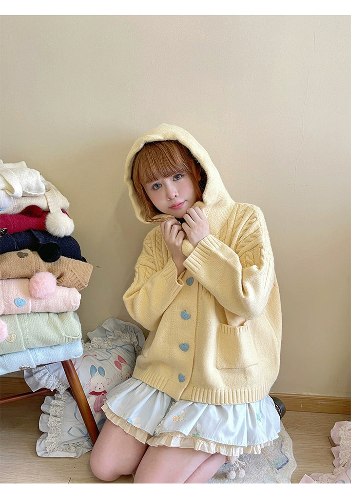 Kawaii Oversized Cardigan Sweater Coat Multicolor 22652:345524