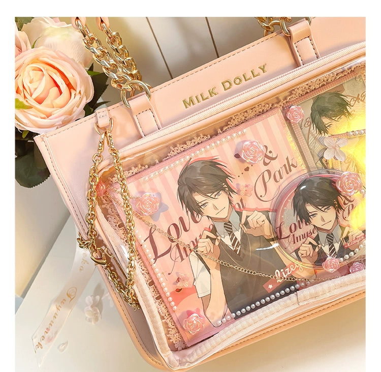 Large Capacity Ita Bag, Checkered Background 43233:779410