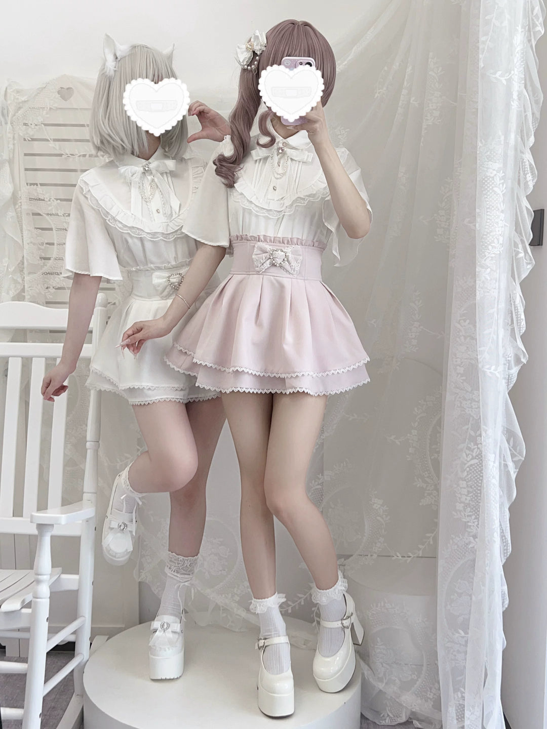 Ryousangata Skirt Outfit, Tencel Blouse 44750:822109