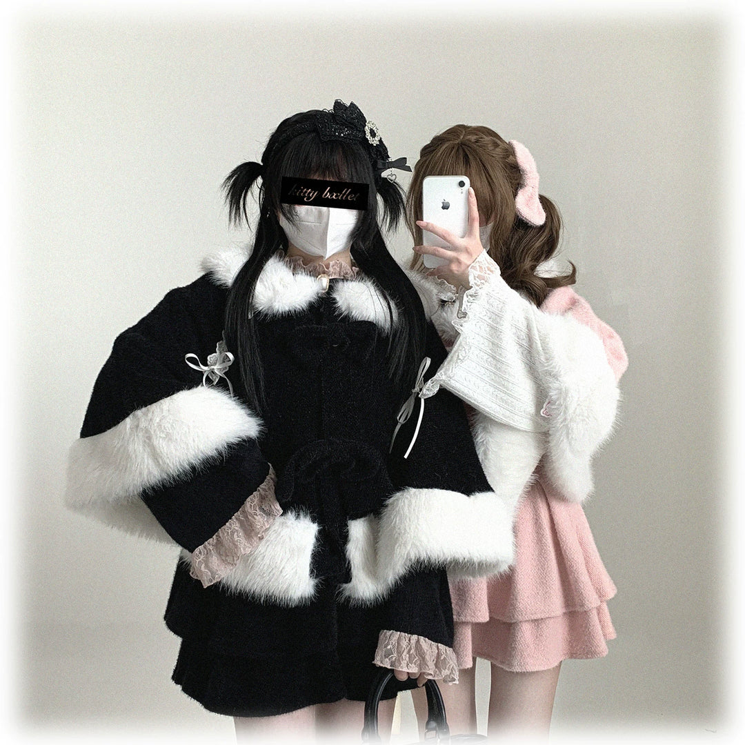 Sweet Bunny Ear Winter Cape, Polar Fleece Lining 44474:809730